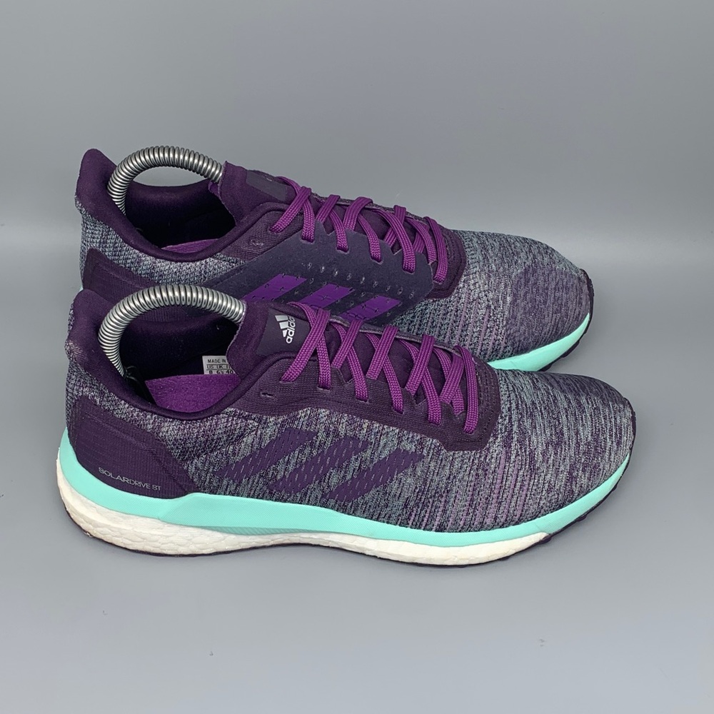 Adidas Solarboost 19 Purple Turquoise Running Shoes BC0342 Women’s Sz 8‎